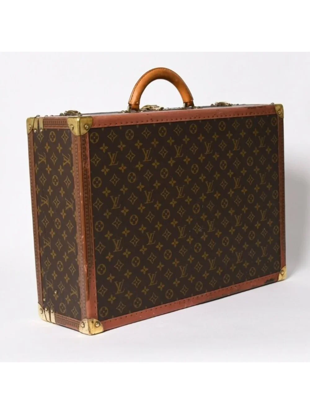 Louis Vuitton Alzer 55 Trunk Case Hard Monogram Leather